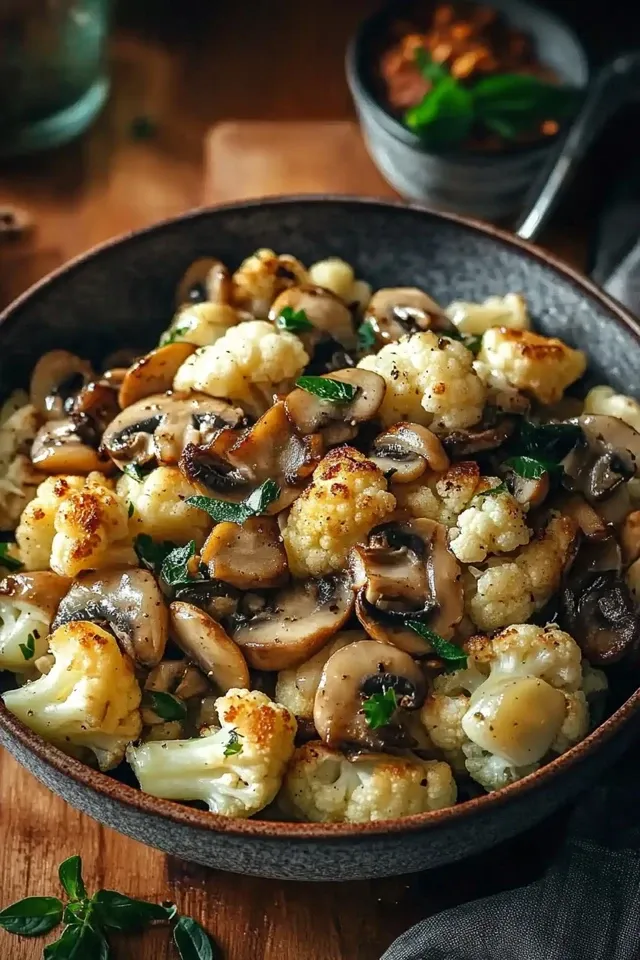 Blumenkohl-Champignons-Pfanne: Einfach & Lecker