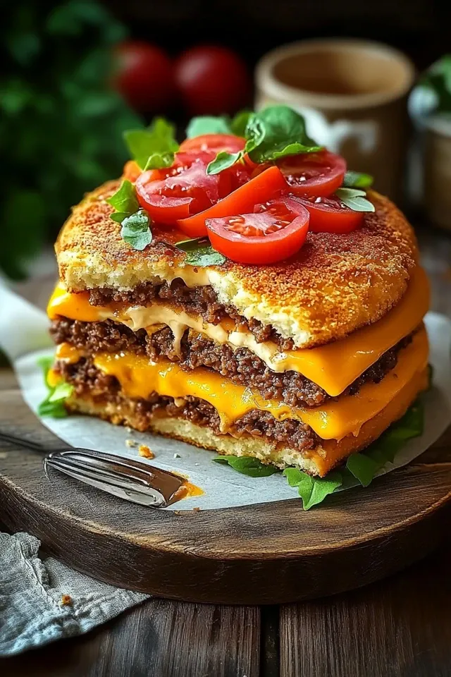 Herzhafte Cheeseburger-Torte: Der Ultimative Familien-Favorit