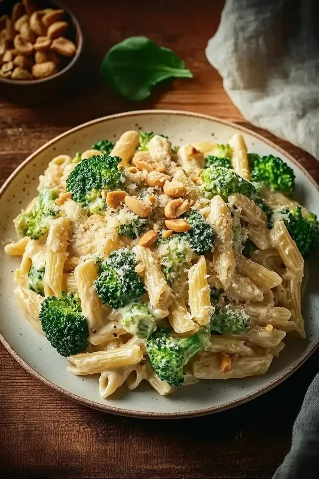 Cremige Brokkoli-Erdnuss-Pasta: Ein Schnelles Abendessen