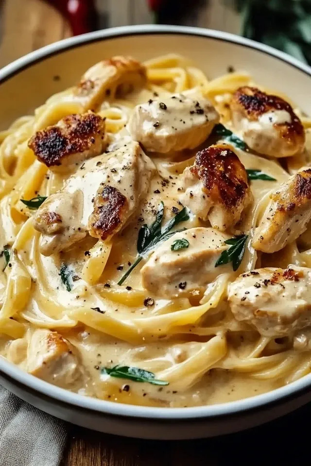 Cremige Toskanische Hähnchenpasta: Schnell & Lecker