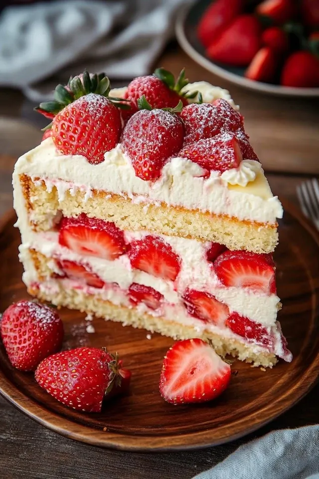Luftiger Fantakuchen mit Erdbeeren – Das perfekte Sommerrezept