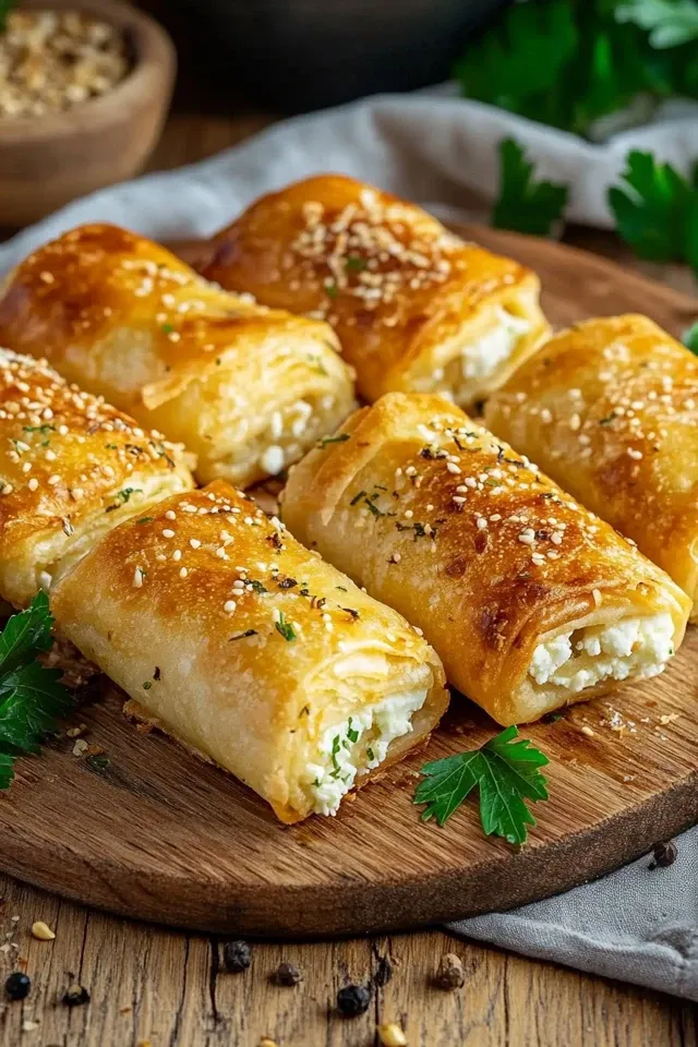 Knusprige Feta Röllchen aus dem Airfryer