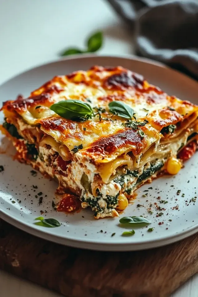 Proteinreiche Veggie Lasagne: Gesund & Lecker
