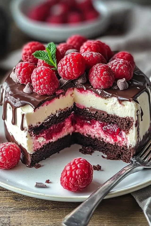 Himbeer-Schoko-Frischkäse-Torte: Ein cremiger Traum