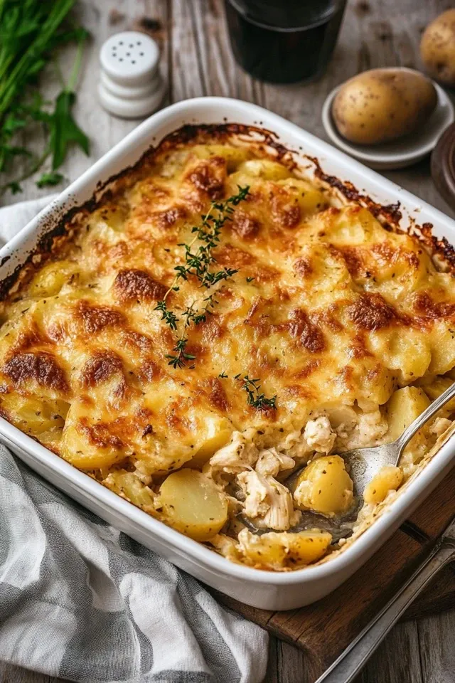 Cremiger Kartoffel-Hähnchen-Auflauf: Ein Herzhaftes Highlight