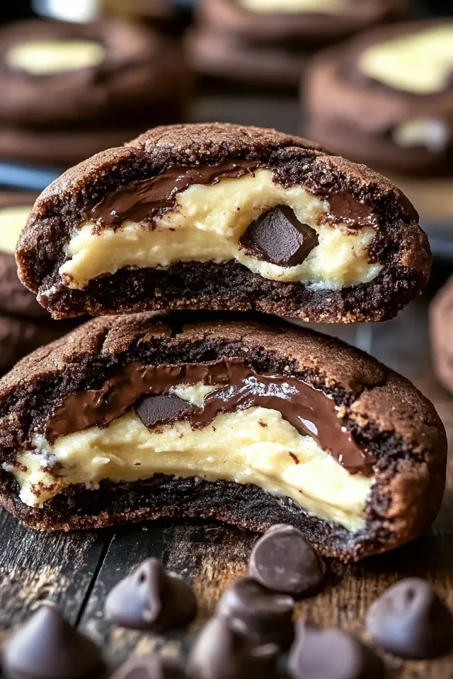 Käsekuchen gefüllte Schokoladenkekse – Das Dessert-Highlight
