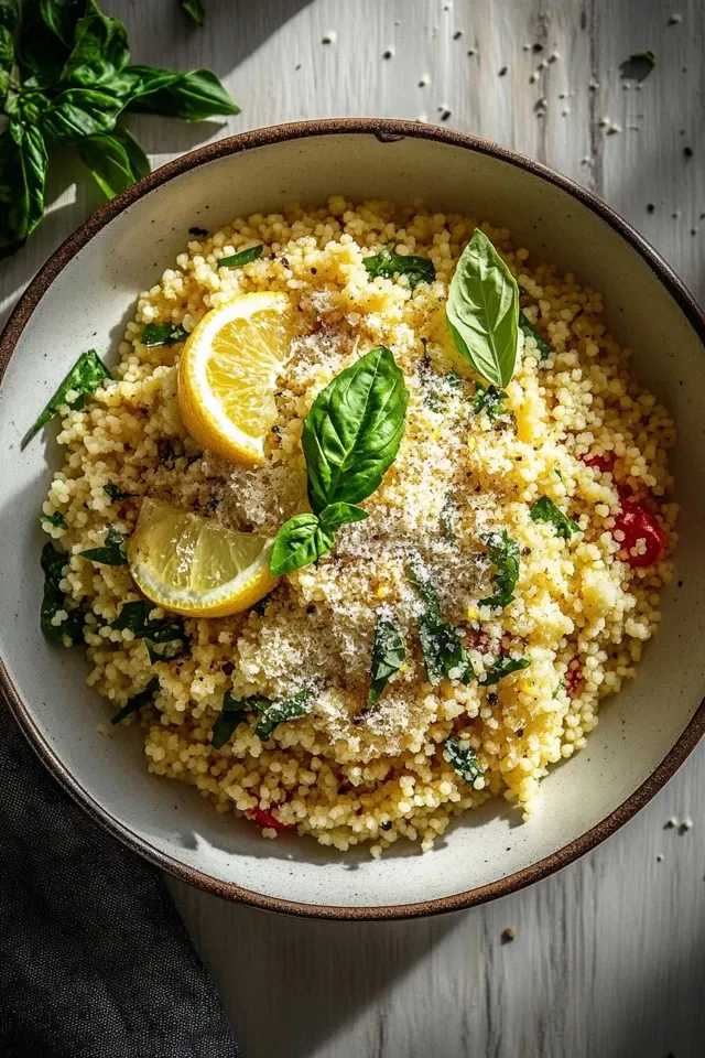 Schnelles Lemon Parmesan Couscous: Dein schnelles Top-Rezept