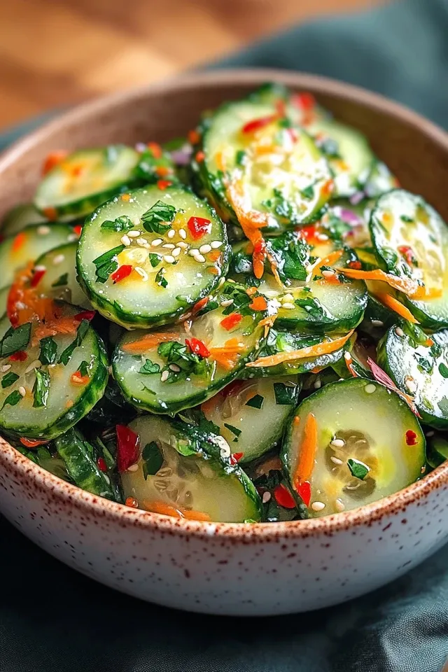 Asiatischer Gurkensalat: Die perfekte Erfrischung