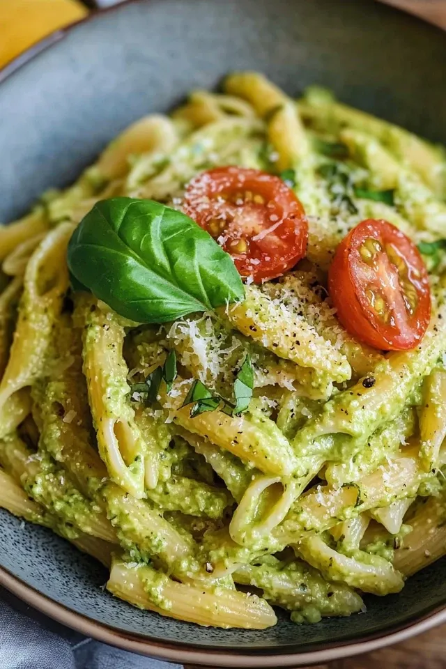 Cremige Avocado Frischkäse Pasta: Schnelles Rezept für 4
