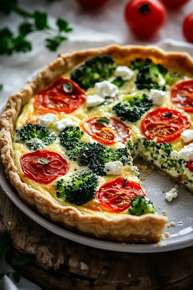 Cremige Brokkoli-Feta-Quiche: Einfach & Lecker