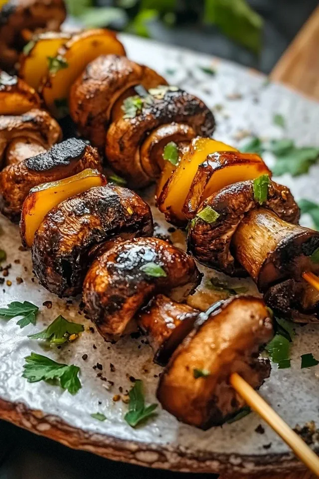 Saftige Champignon-Spieße: Einfach, Schnell & Gesund