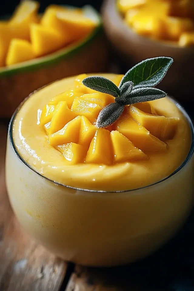 Cremige Mango-Mousse: Ein tropischer Genuss