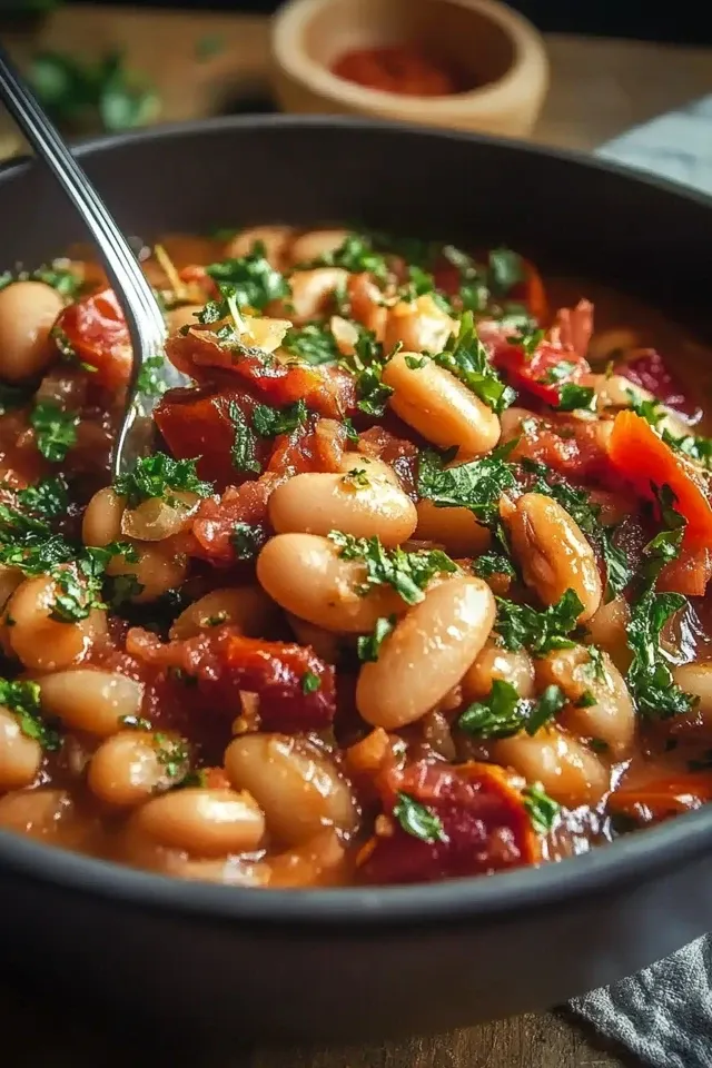 Cremige Tomaten-Bohnen-Pfanne: Schnell & Gesund