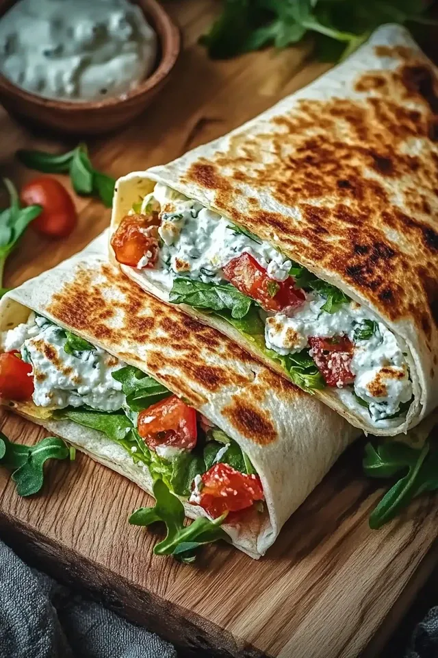 Cremige Hüttenkäse Wraps: Die ultimative Protein-Bombe