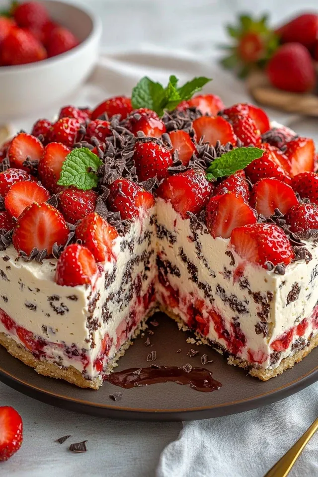 Erdbeer-Stracciatella-Torte – Eine fruchtige Köstlichkeit