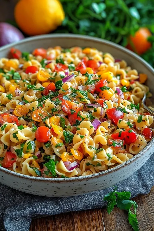 Frischer Türkischer Nudelsalat: Einfach, Herzhaft und Bunt