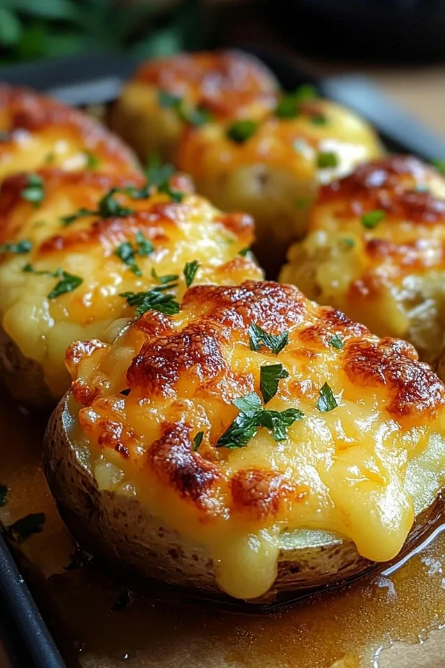 Gebackene Käse-Kartoffeln aus der Heißluftfritteuse
