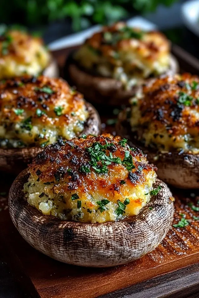 Gefüllte Champignons vom Grill: Ein herzhafter Genuss