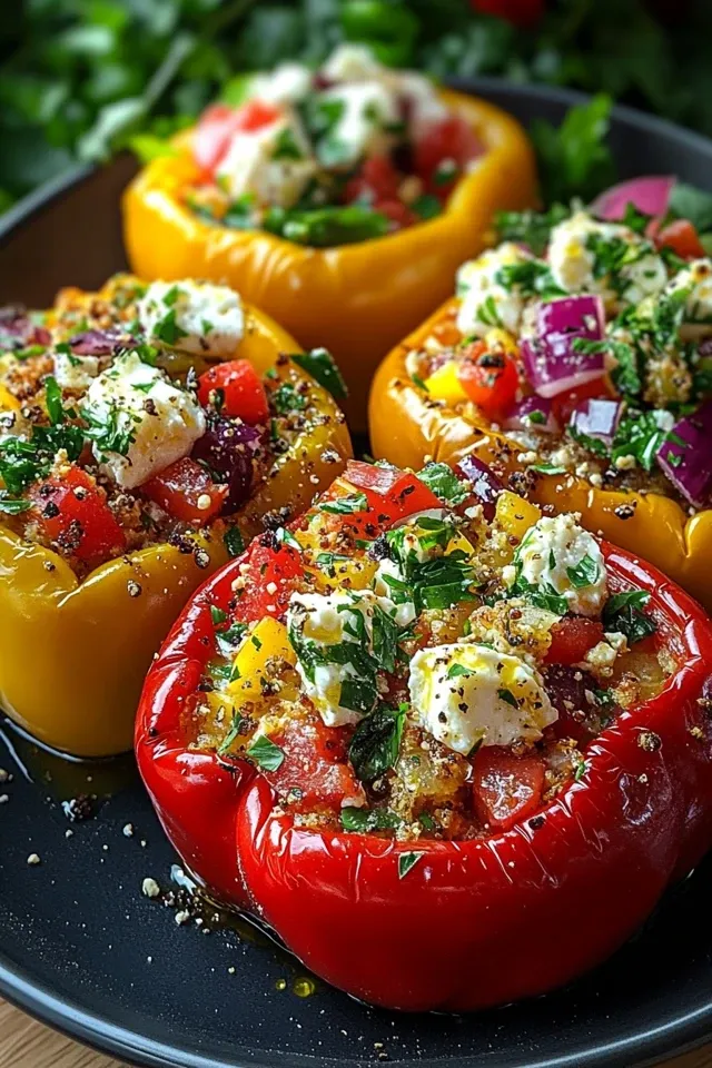 Gefüllte Feta-Paprika: Mediterranes Rezept zum Genießen
