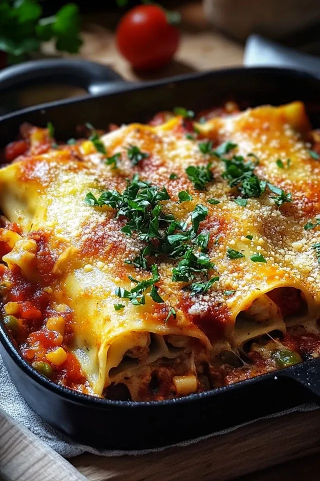 Cremige Gemüse-Cannelloni: Das perfekte Abendessen
