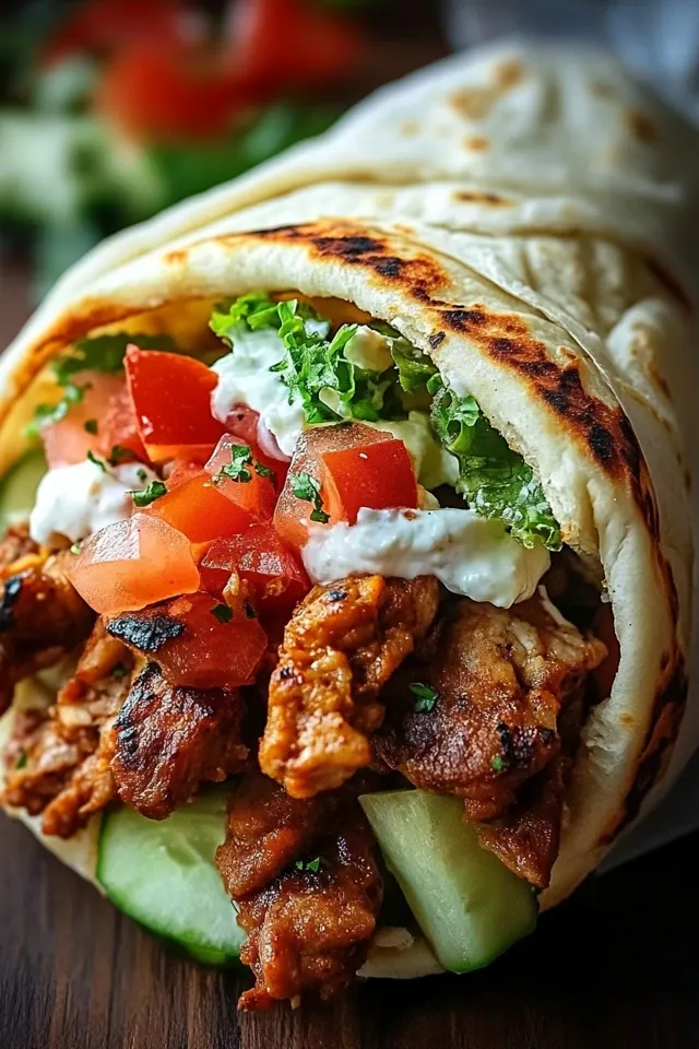 Saftiges Gyros Pita einfach selber machen