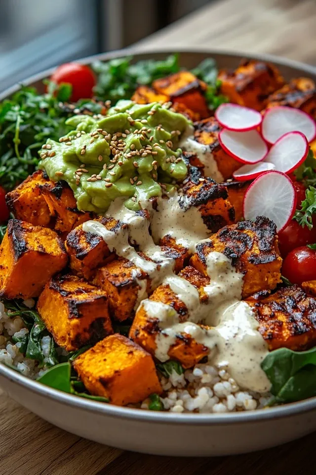 Gesunde Hähnchen Süßkartoffel Bowls für jeden Tag