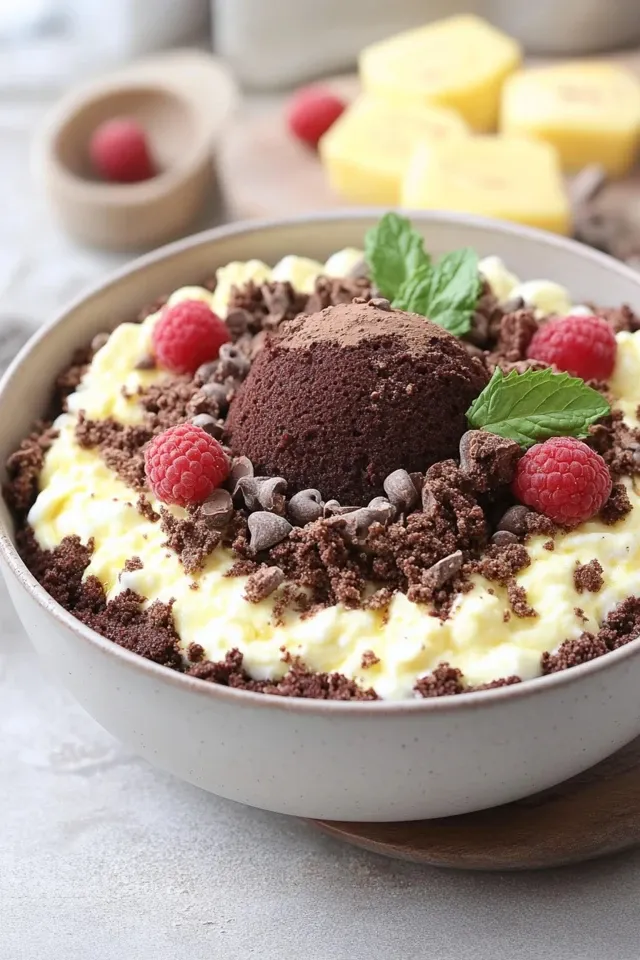 High Protein Maulwurfkuchen-Bowl – Lecker und Gesund!