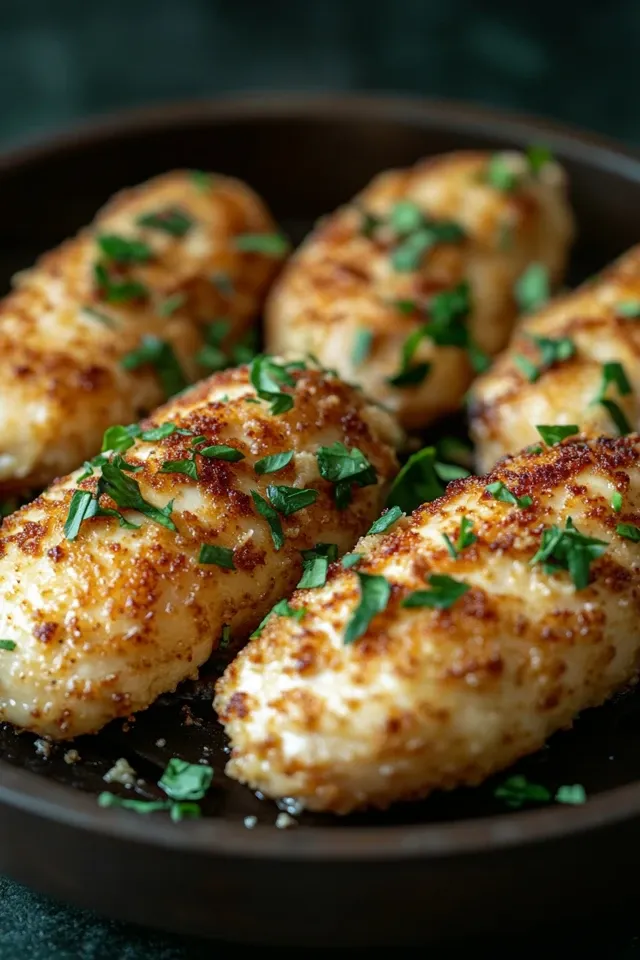 Knuspriges Parmesan Hähnchen aus dem Airfryer