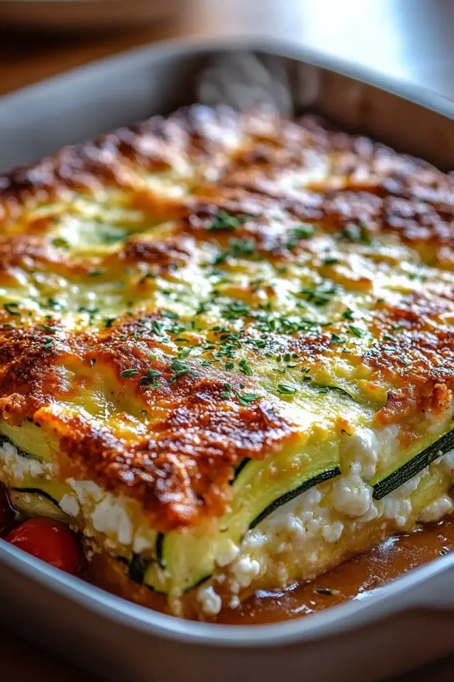 Leckerer Zucchini-Hüttenkäse-Auflauf: Gesund genießen