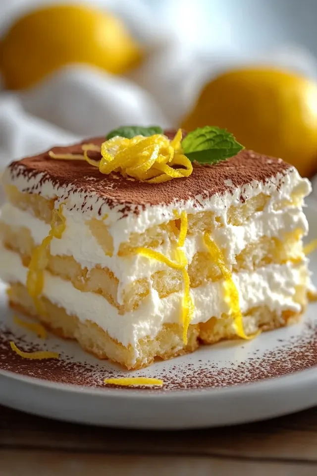 Limoncello-Art Tiramisu – Ein erfrischender Zitronen-Traum
