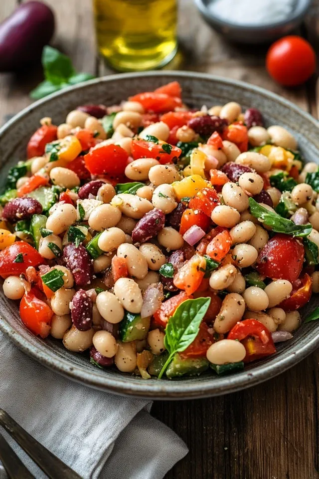 Mediterraner Bohnensalat – Einfaches und frisches Rezept