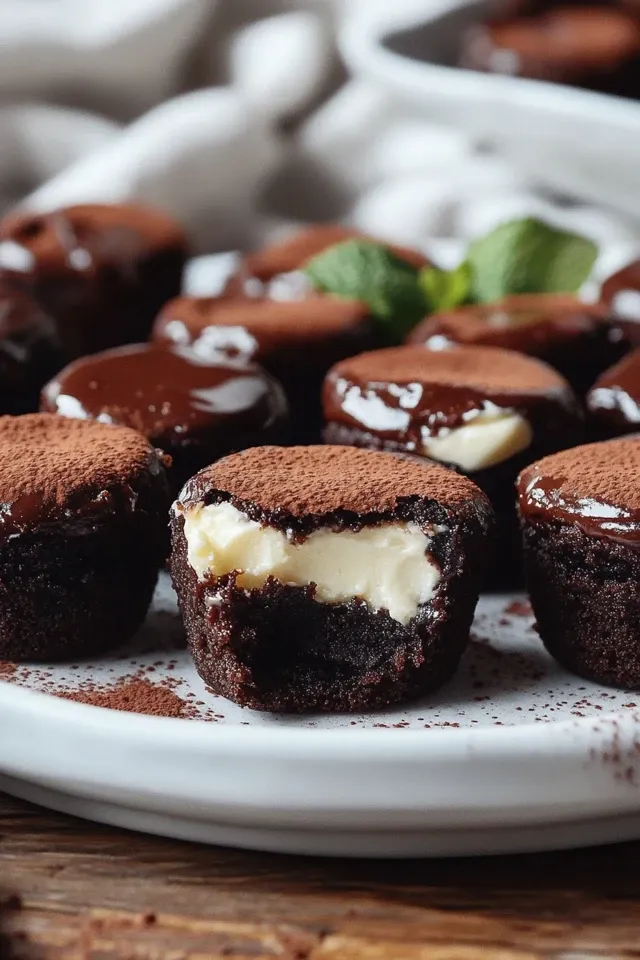Mini Frischkäse-Brownie-Häppchen: Ein süßer Genuss