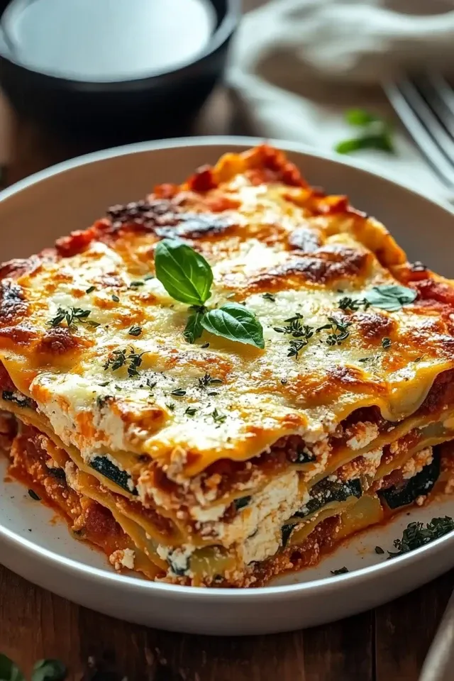 Protein-Gemüse-Lasagne: 5 Portionen voll Genuss