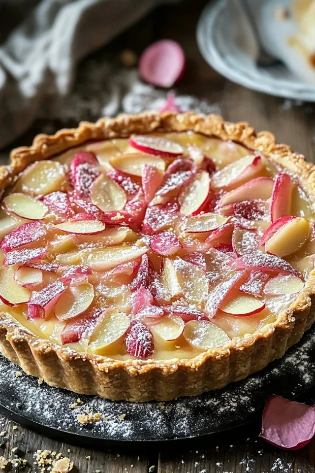 Exquisite Rhabarber-Mandel-Tarte: Ein fruchtiger Genuss