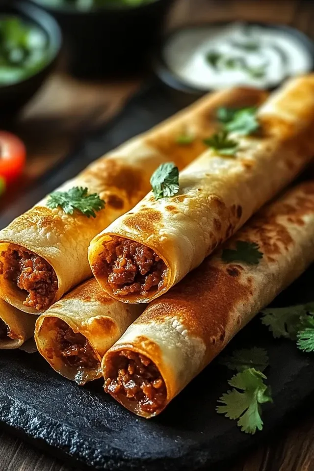 Knusprige Rindfleisch Taquitos – Einfach und Schnell