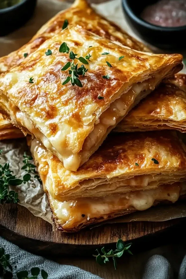 Beef Ham und Käse Taschen: Einfach aus dem Airfryer