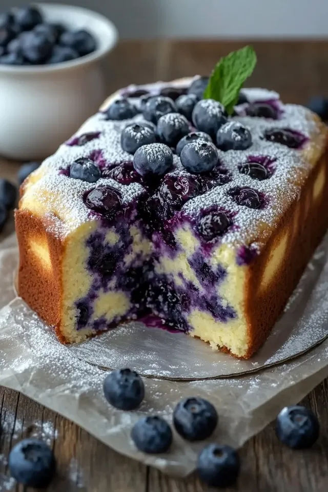 Schneller Blaubeer Joghurt Kuchen