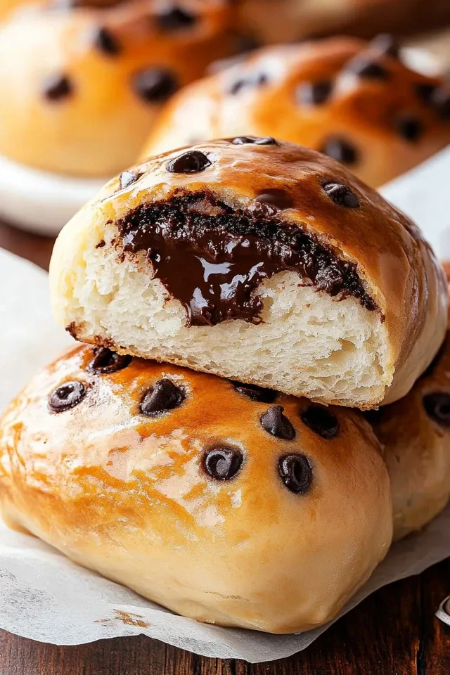 Flaumige Schokobrötchen selber backen wie vom Bäcker