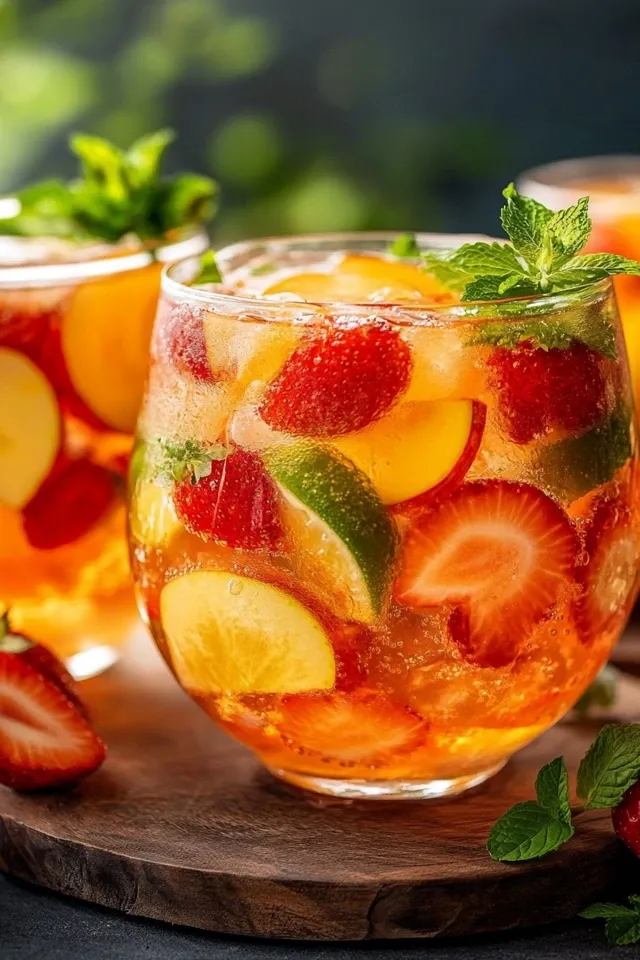 Erfrischende Alkoholfreie Sommerbowle für heiße Tage