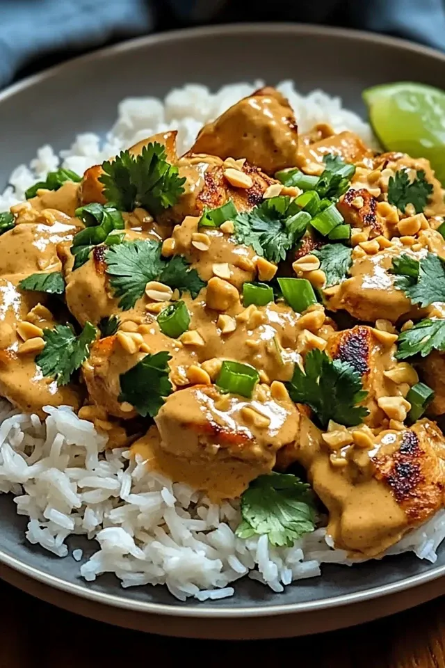 Unwiderstehliches Thai-Erdnuss-Hühnchen in 30 Min.