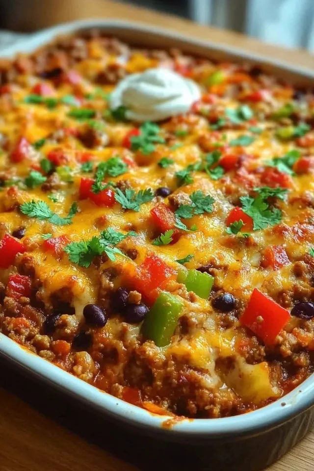 Würziger Low Carb Tex Mex Auflauf für die ganze Familie