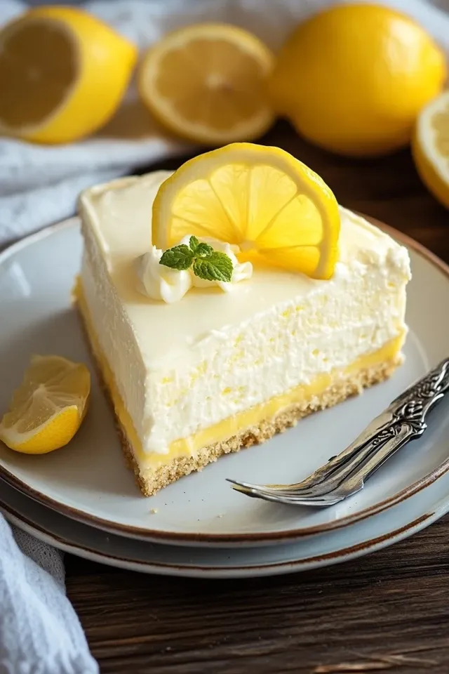 Cremiger Zitronen-Mousse-Kuchen: Ein Traumhaftes Dessert
