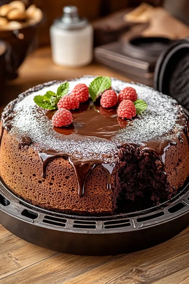 Saftiger Schokokuchen aus dem Airfryer