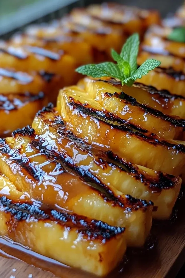 Gegrillte Ananas mit braunem Zucker – ein Geschmackserlebnis