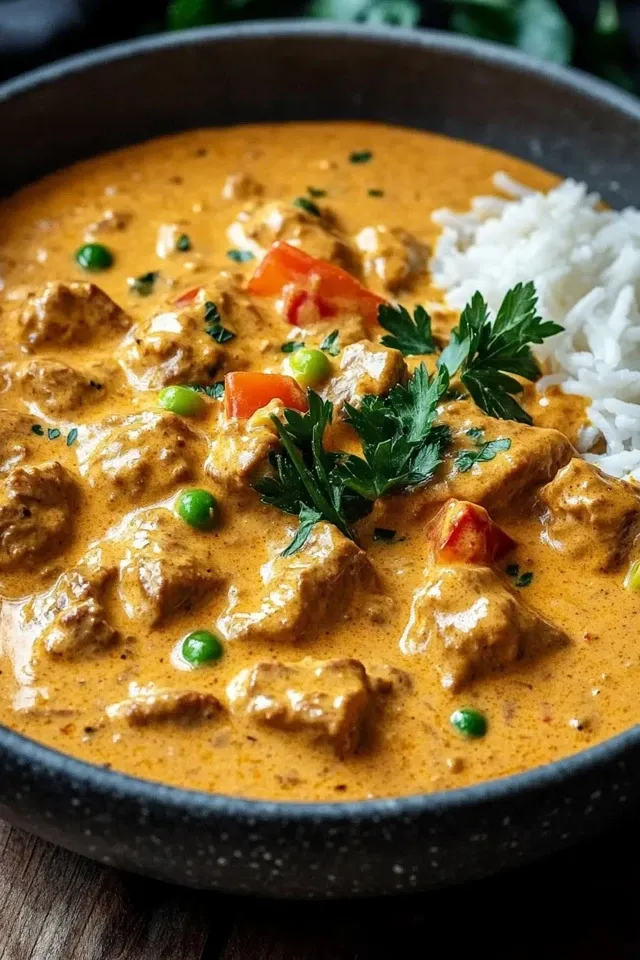 Curry Geschnetzeltes mit Sahnesauce – Ein Klassiker