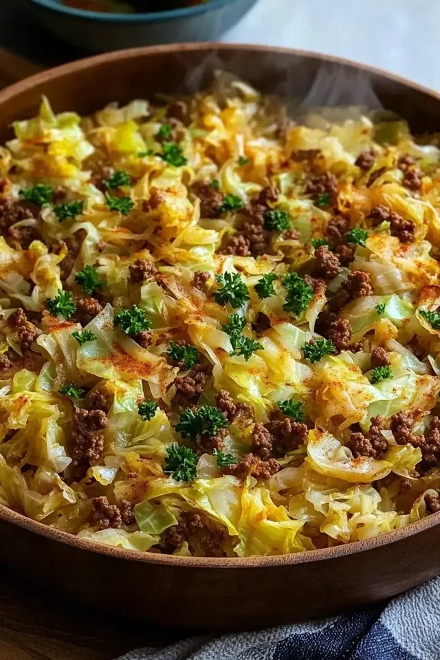 Süchtig machende Kohl-Hack-Pfanne in 20 Minuten