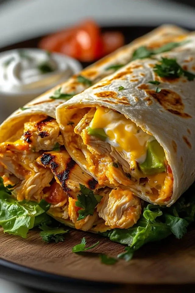 Käsige Hähnchen Wraps: Schnelles und Einfaches Rezept