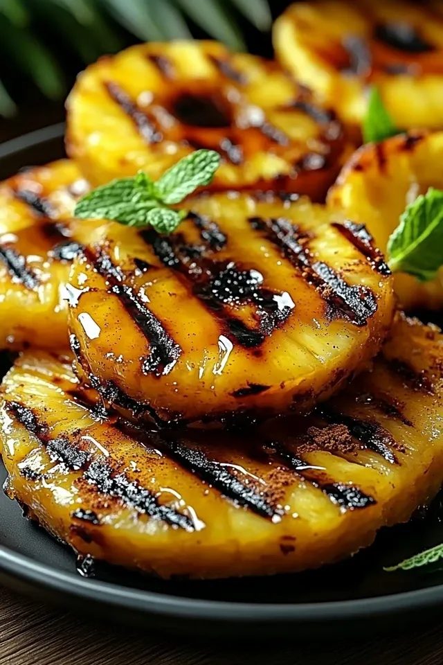 Verführerische Gegrillte Ananas mit Honig und Zimt für jeden Anlass