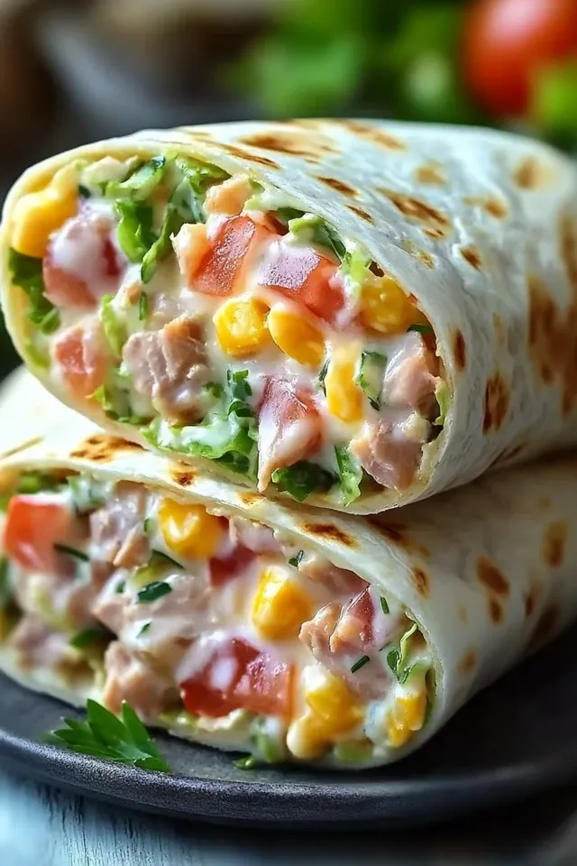 Gesunde Thunfischwraps: Blitzschnelles Mittagessen in 10 Minuten