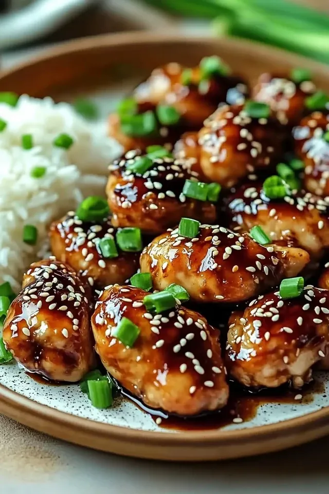 Gesundes Airfryer Teriyaki-Hühnchen: Ein Hochgenuss